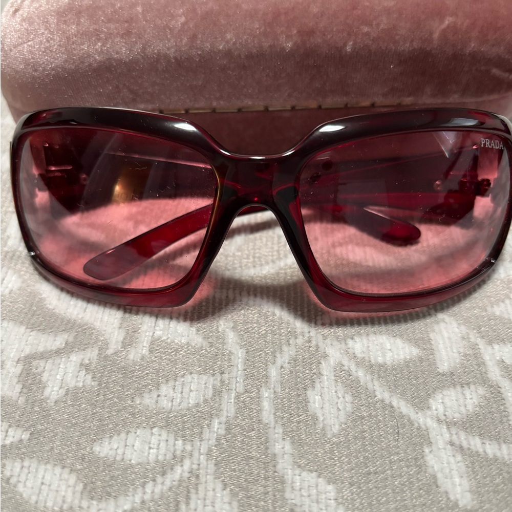 Prada Women's Red Sunglasses